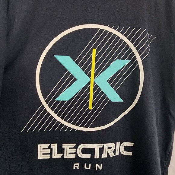 Neff Electric Run Graphic T-Shirt Designed By Next Level Large Cotton & Polyes - Picture 4 of 8